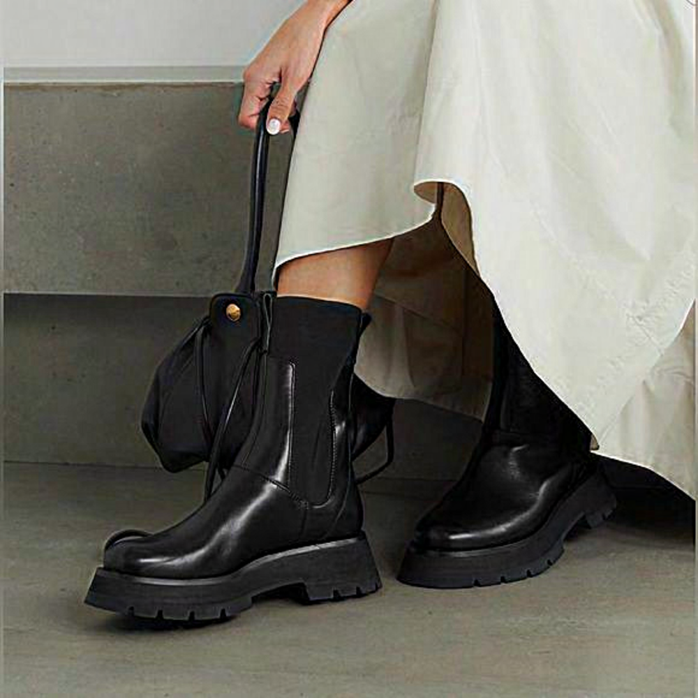 3.1 PHILLIP LIM Black Kate Combat Boots‎